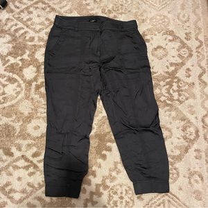 LOFT Satin Cargo Style cropped pants